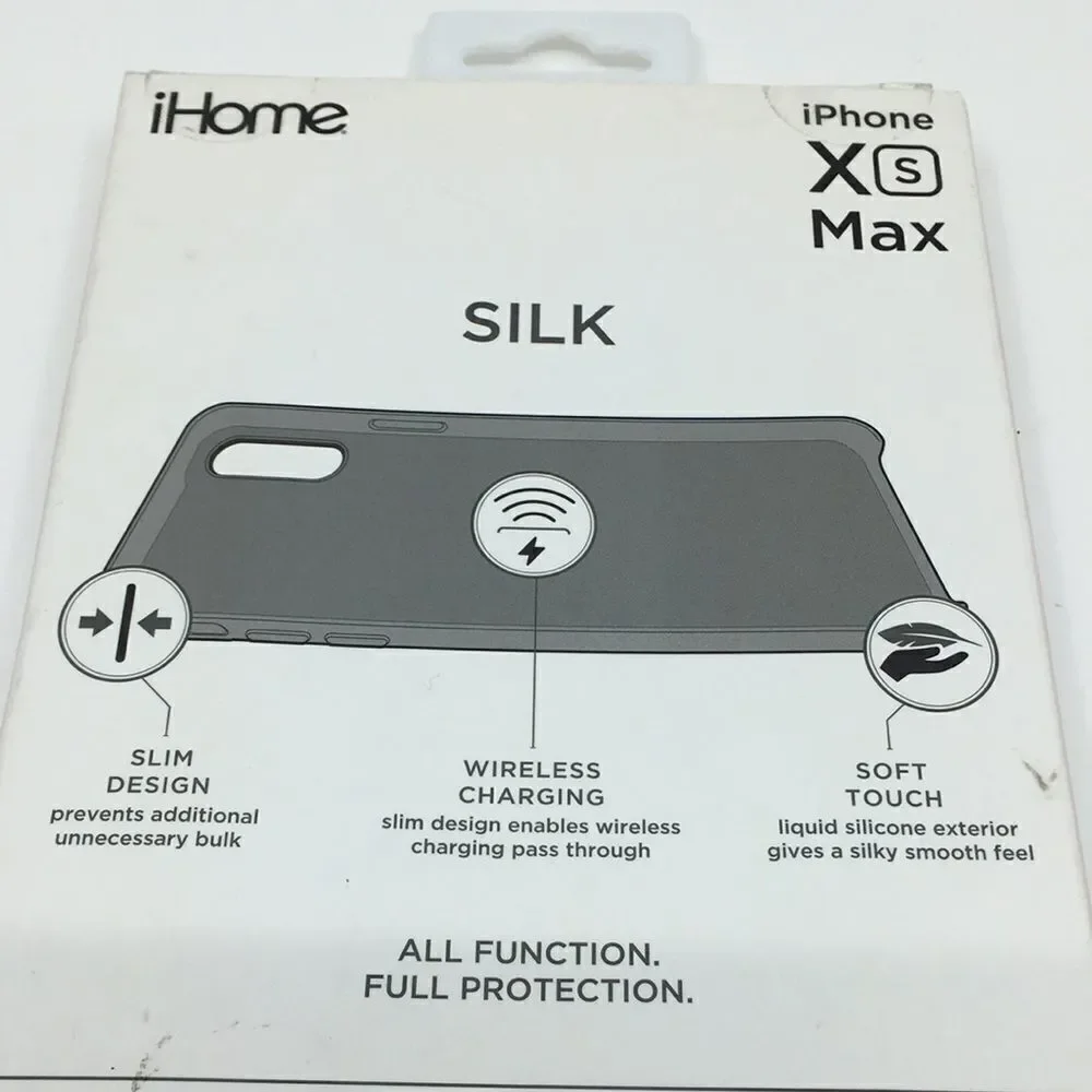 XS Max iPhone Phone Case Ihome Slim Silicone Flexible  Soft Touch Pink